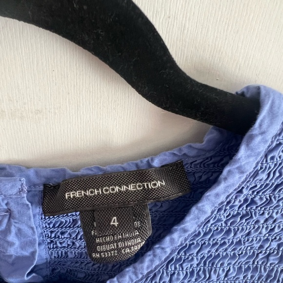 FRENCH CONNECTION Rhodes Colorblock Smocked Poplin Dress - Picture 5 of 6